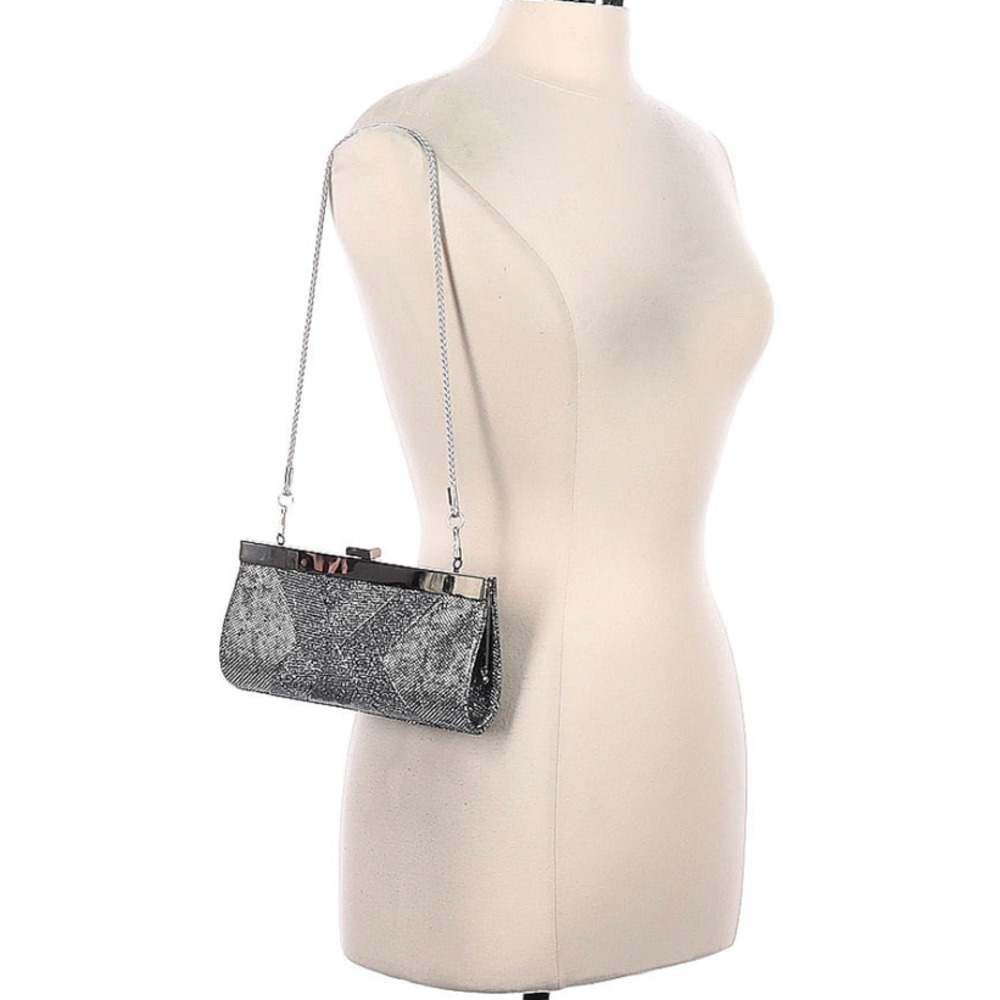 Lulu Townsend Vintage Style Clutch with‎ Shoulder Strap - Picture 3 of 12